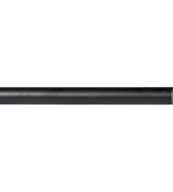 Tessile D'Arredo- Bastone per tende - nuvole colore nero da 160 cm con diametro 20 mm