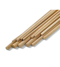 Profili Piallati|Bastoni tondi lisci in legno duro ø 12 x 1000 mm