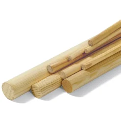 Profili Piallati- Bastoni tondi lisci in pino netto nodi  ø 23 x 1000 mm