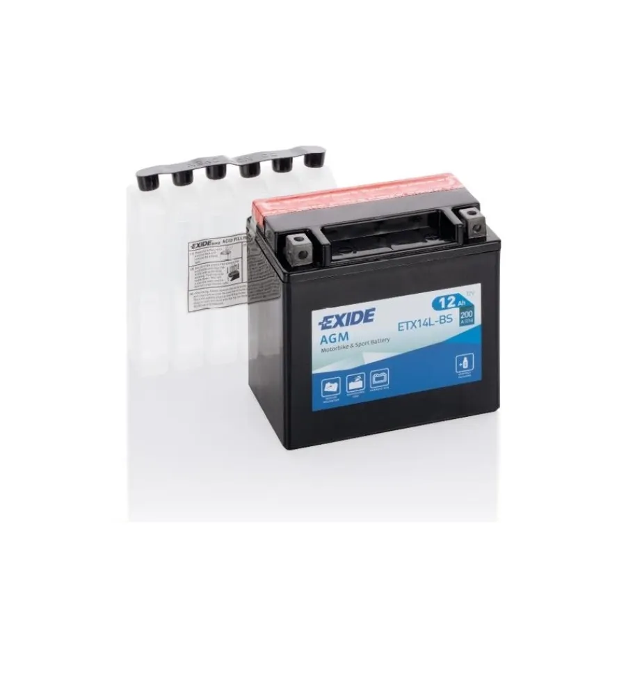 Elettrico- Battera exide maintenance free 12v 12ah dx - l90 x h145 x p150