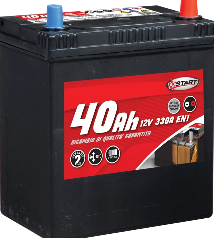 Elettrico- Batteria auto 40ah per vetture giapponesi-coreane polo destro j37