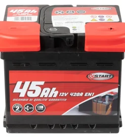 Elettrico|Batteria auto 45ah 12v 420a polo positivo destro cassetta l1
