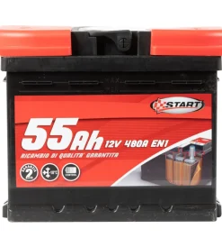 Elettrico|Batteria auto 55ah 12v 480a polo positivo destro cassetta l1