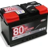 Elettrico|Batteria auto 80ah 12v640a polo positivo destro cassetta l3
