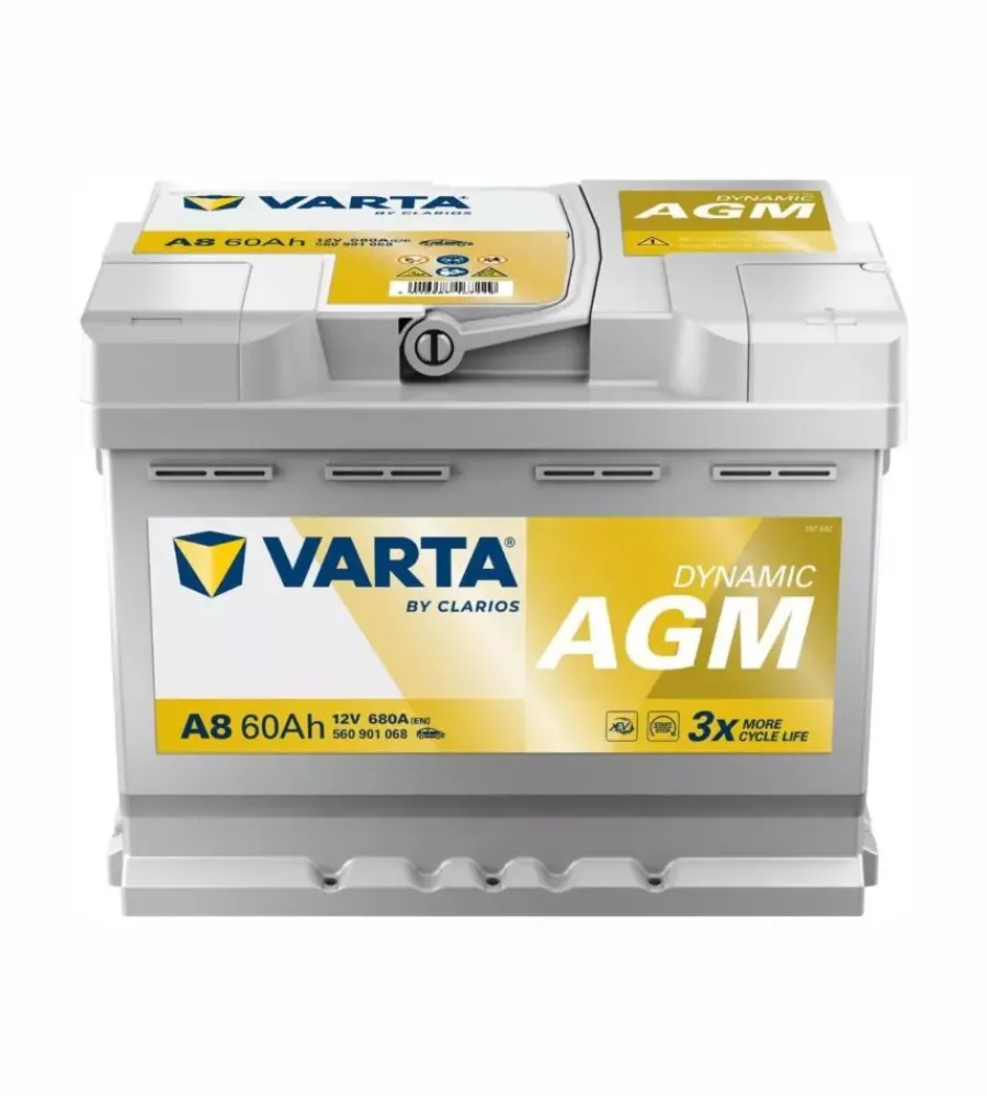 Elettrico|Batteria di avviamento auto varta "a8" 12v 60ah