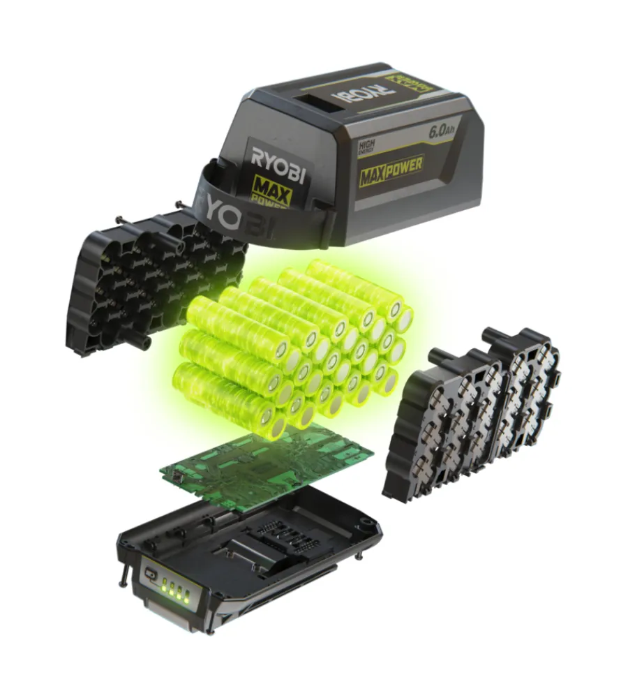 Ryobi Batterie E Caricatori Per Macchine Giardinaggio|Batteria di ricambio max power "ry36b60b" 36v 6ah