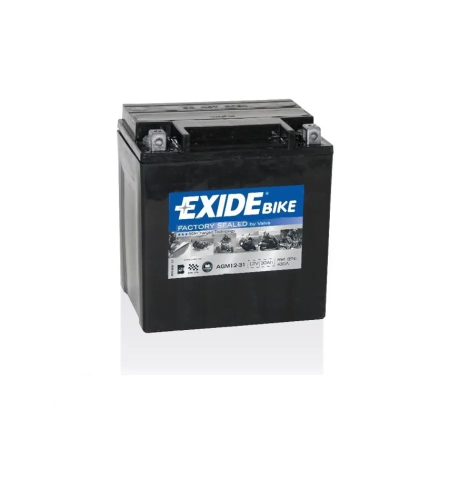 Elettrico- Batteria exide agm 12v 30ah dx - l130 x h175 x p165