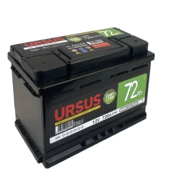 Elettrico|Batteria per auto al piombo "ursus star&stop"  72 ah