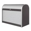 Contenitori Da Esterno-Biohort Baule da esterno a serrande impermeabile "storemax 160" in acciaio zincato grigio scuro metallizzato 1200 lt 163x78x120 cm - cod. 73010