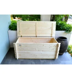 Alce Contenitori Da Esterno|Baule da esterno "giove" in legno 250 lt 130x60x54cm