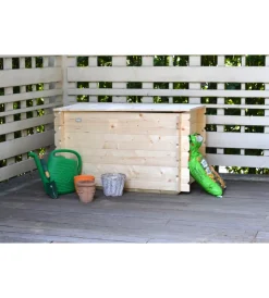 Sale Baule da esterno  "giunone" in legno 183 lt 98x60x54 cm Contenitori Da Esterno
