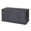 Contenitori Da Esterno- Baule da esterno "alpha" in polipropilene antracite 340 lt 118x59x57 cm