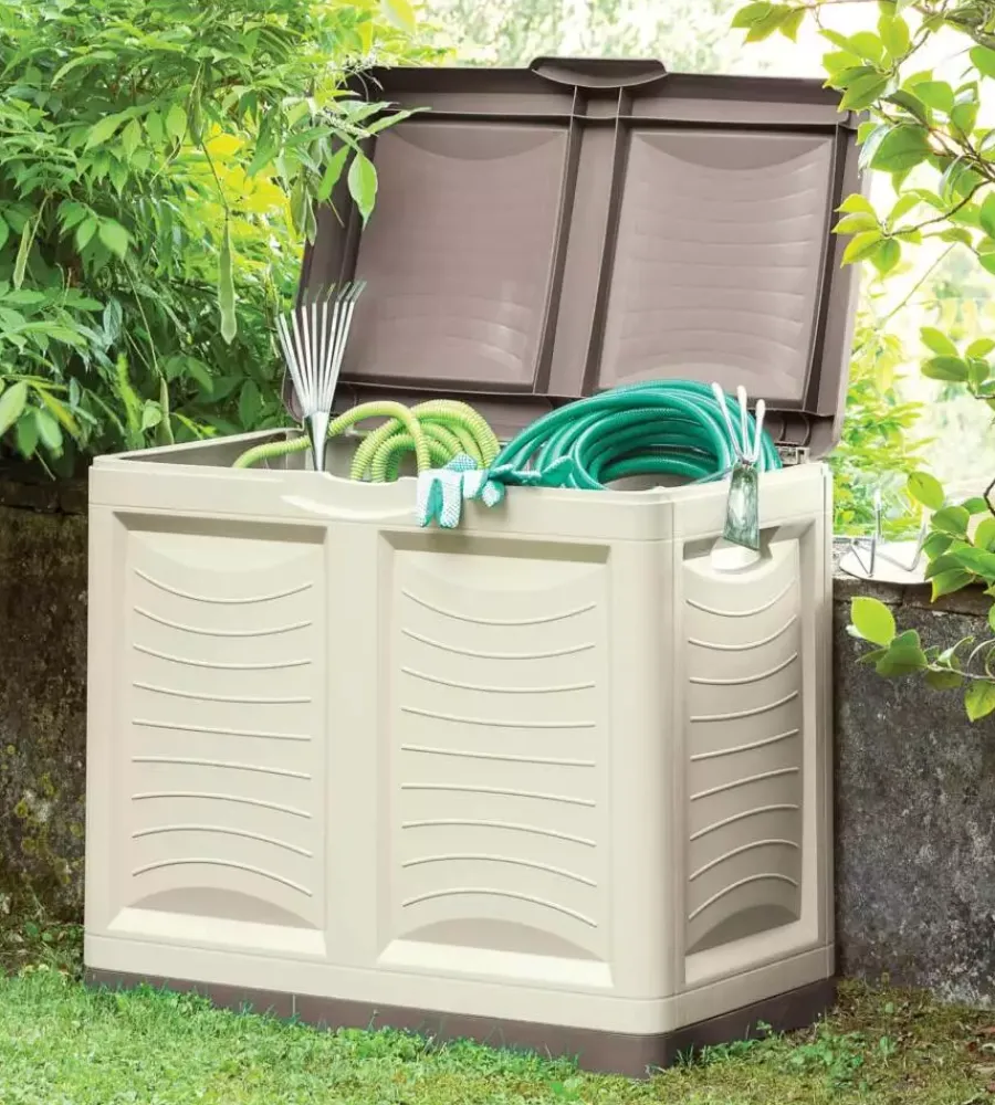 Riponimento In Resina-Bama Baule da esterno "mettitutto" 200 litri 78x45x64 cm