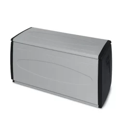 Contenitori Da Esterno|Baule da esterno "box 120 qblack" in polipropilene grigio 308 lt 120x54x57 cm