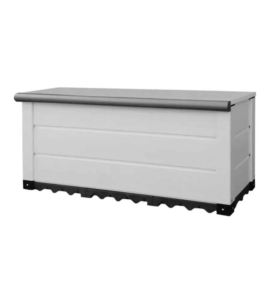 Contenitori Da Esterno-Garofalo Baule da esterno "storage box urban 230" in pvc grigio 230 lt 123x48x56 cm