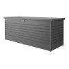 Baule da esterno impermeabile "freizeitbox 200" in acciaio zincato grigio scuro metallizzato 1050 lt 201x79x83 cm Contenitori Da Esterno