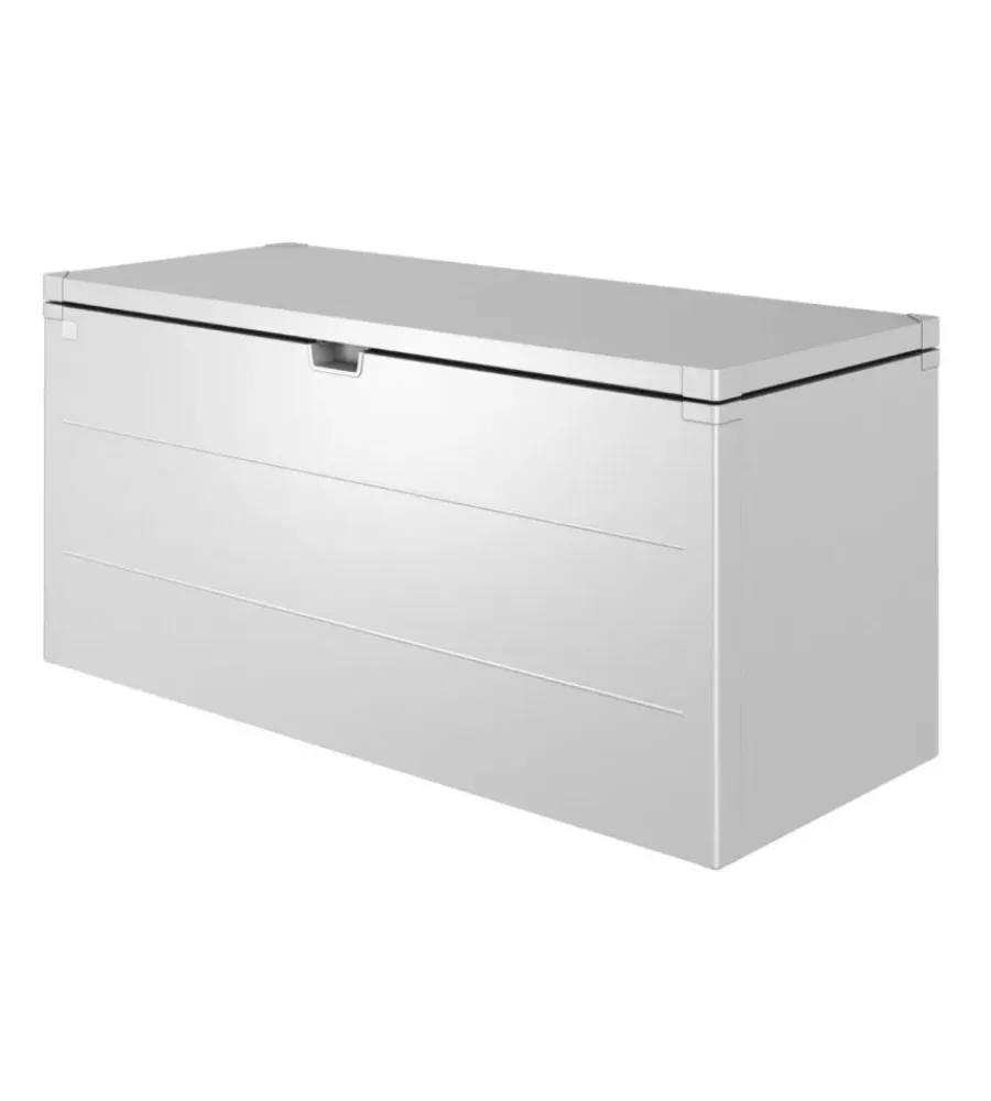 Biohort Contenitori Da Esterno|Baule da esterno impermeabile "stylebox 170" in acciaio zincato argento metallizzato 685 lt 170x70x81 cm - cod. b330710