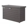 Contenitori Da Esterno-Biohort Baule da esterno impermeabile "100" in acciaio zincato grigio scuro metallizzato 195 lt 101x46x61 cm - cod. 65010