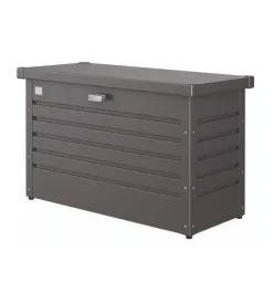 Contenitori Da Esterno-Biohort Baule da esterno impermeabile "100" in acciaio zincato grigio scuro metallizzato 195 lt 101x46x61 cm - cod. 65010