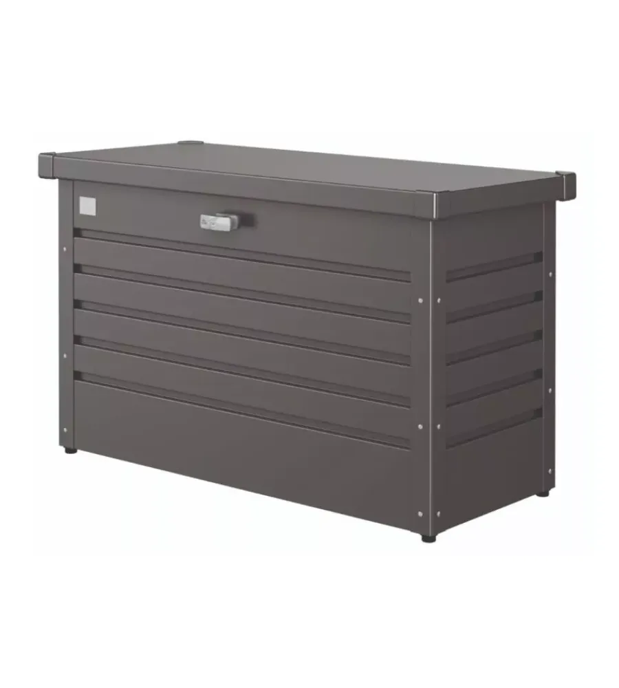 Contenitori Da Esterno-Biohort Baule da esterno impermeabile "100" in acciaio zincato grigio scuro metallizzato 195 lt 101x46x61 cm - cod. 65010