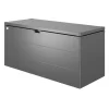 Contenitori Da Esterno-Biohort Baule da esterno impermeabile "stylebox 170" in acciaio zincato grigio scuro metallizzato 685 lt 170x70x81 cm - cod. b340710