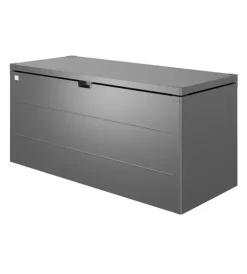 Contenitori Da Esterno-Biohort Baule da esterno impermeabile "stylebox 170" in acciaio zincato grigio scuro metallizzato 685 lt 170x70x81 cm - cod. b340710