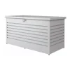 Outlet Baule da esterno impermeabile "160" in acciaio zincato argento metallizzato 830 lt 160x79x83 cm - cod. 64060 Contenitori Da Esterno