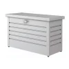 Hot Baule da esterno impermeabile "100" in acciaio zincato argento metallizzato 195 lt 101x46x61 cm - cod. 64010 Contenitori Da Esterno