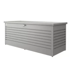 Contenitori Da Esterno-Biohort Baule da esterno impermeabile "freizeitbox 200" in acciaio zincato grigio quarzo metallizzato 1050 lt 201x79x83 cm