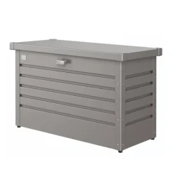 Contenitori Da Esterno-Biohort Baule da esterno impermeabile "100" in acciaio zincato grigio quarzo metallizzato 195 lt 101x46x61 cm - cod. 68010