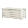 Sale Baule da esterno "brightwood pool box" in resina bianco 454 lt 145x69,7x60,3 cm Contenitori Da Esterno
