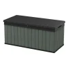 Baule da esterno "darwin 120g" in resina verde effetto legno 454 lt 142,5x65,3x64,3 cm Contenitori Da Esterno