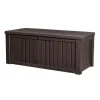 Contenitori Da Esterno-Keter Baule da esterno "rockwood" in resina marrone effetto legno 570 lt 155x72,4x64,4 cm