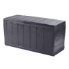 Keter Contenitori Da Esterno|Baule da esterno "sherwood" in resina grafite effetto legno 270 lt 117x45x58 cm