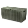 Contenitori Da Esterno-Keter Baule da esterno "springwood" in resina verde effetto legno 305 lt 123x53,5x57 cm