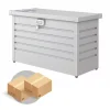 Hot Baule postale per pacchi impermeabile "paket-box 100" in acciaio zincato argento metallizzato 195 lt 101x46x61 cm - cod. 64910 Contenitori Da Esterno