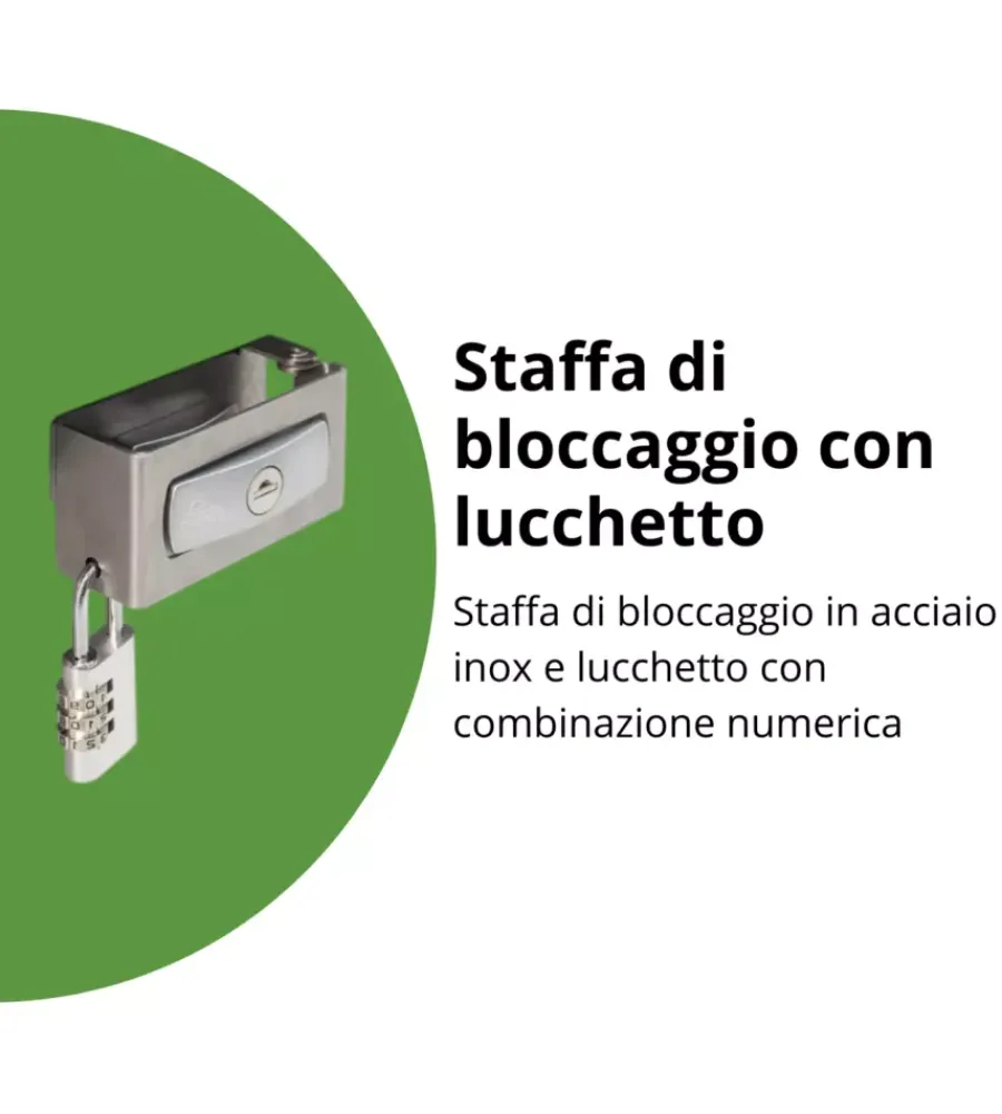 Hot Baule postale per pacchi impermeabile "paket-box 100" in acciaio zincato argento metallizzato 195 lt 101x46x61 cm - cod. 64910 Contenitori Da Esterno