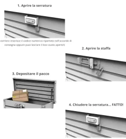 Hot Baule postale per pacchi impermeabile