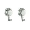 Accessori Bagno|Bestlock set 2 ganci cromati con fissaggio a ventosa.