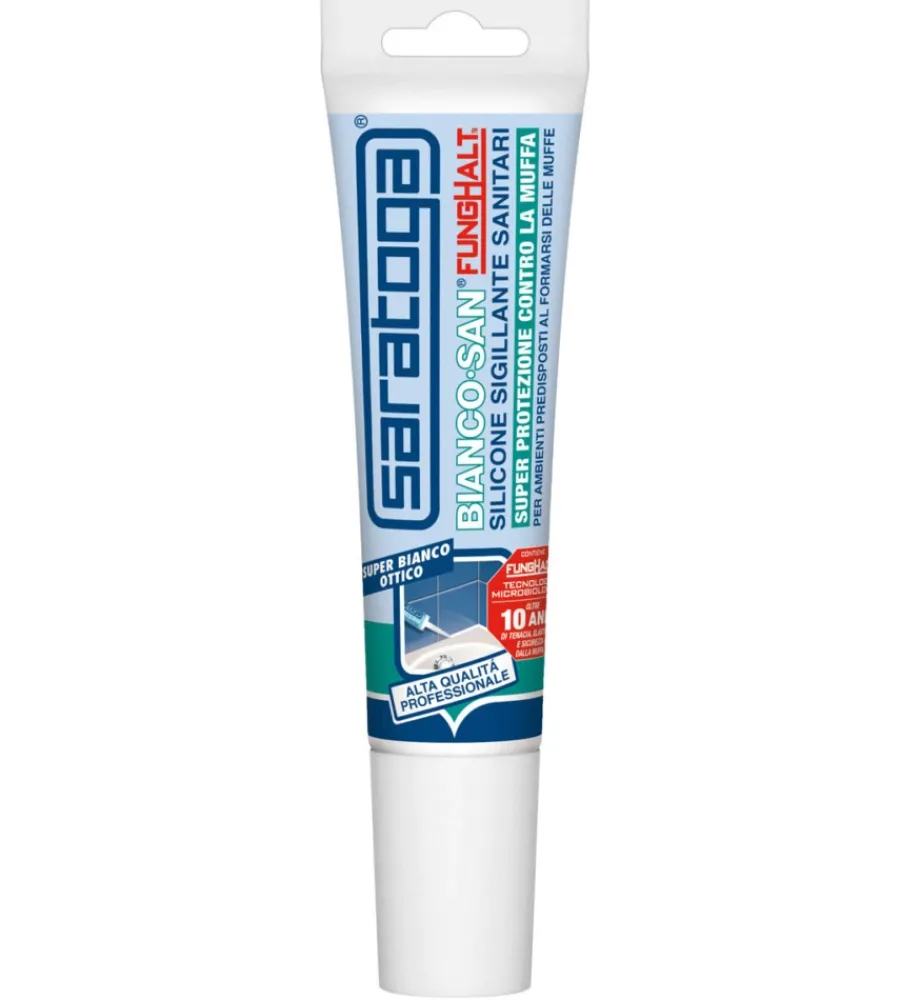 Siliconi E Sigillanti-Saratoga Bianco-san colore bianco tubetto da 90ml - .
