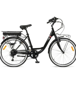 Clearance Bici elettrica i-bike "city easy comfort" 26" 45 km nera Bici Elettriche