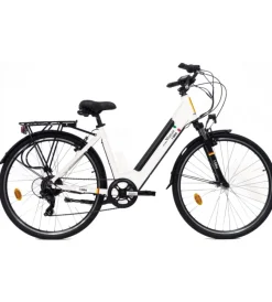 Bici Elettriche|Bici elettrica i-bike "city easy vivaldi" 28" 80 km bianca