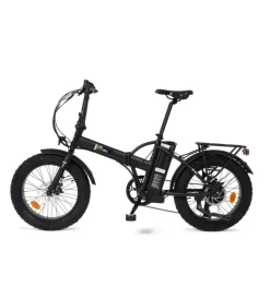 Bici Elettriche- Bici elettrica pieghevole i-bike "fat kong" 20" 40 km nera