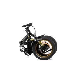Bici Elettriche|Bici elettrica pieghevole e-bike minimax yellow con batteria 36 v - argento
