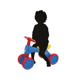 Giochi E Casette Bimbo|Bici pedagogica per bambini quad con 4 ruote, colore blu
