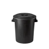 Raccolta Differenziata|Bidone per immondizie con coperchio da 100 litri - nero.