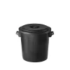 Clearance Bidone per immondizie con coperchio da 50 litri nero Raccolta Differenziata