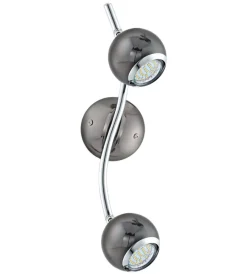 Eglo Illuminazione Per Interno|Bimeda - barra 2 x 2,5w gu10led  acciaio/nickel