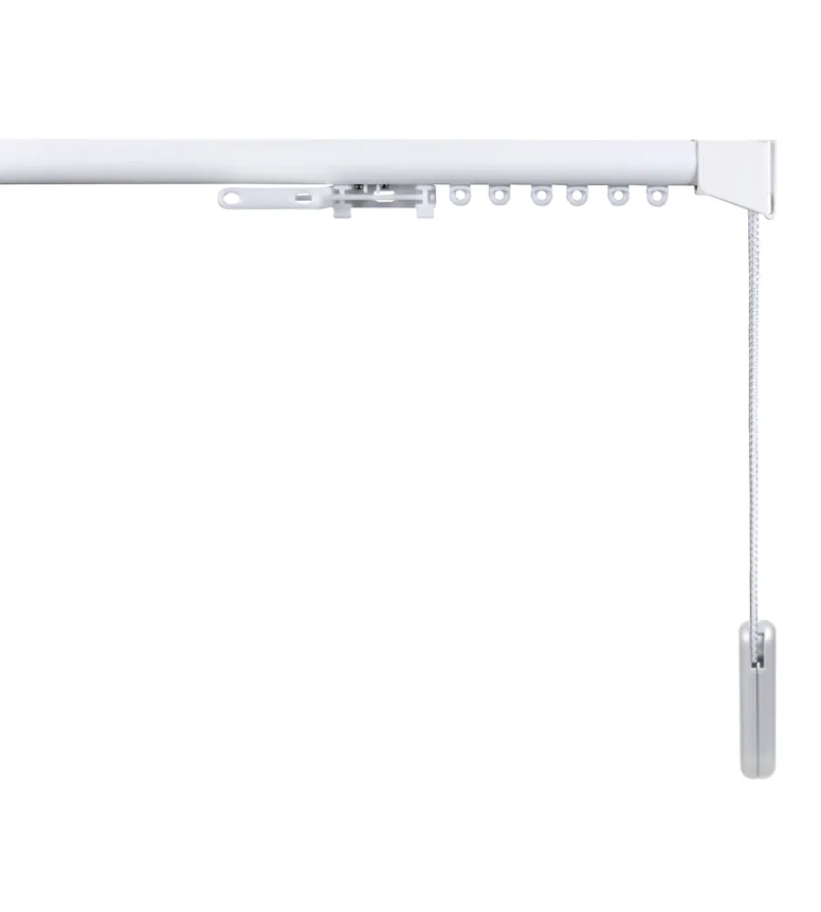 Clearance Binario a corda bianco da 200 cm per tende arricciate Tessile D'Arredo