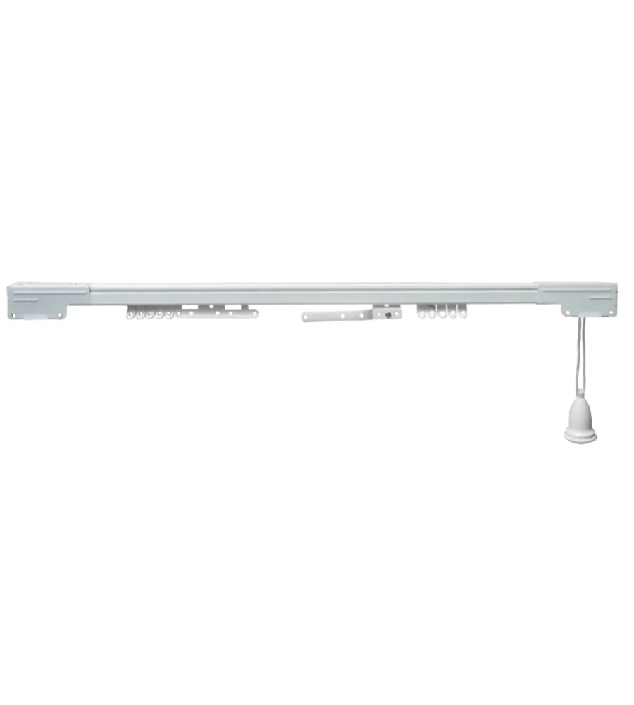 Tessile D'Arredo- Binario in acciaio estensibile a corda da 75 a 120 cm.